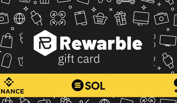 Rewarble Binance Gift Card SOL 9 USD