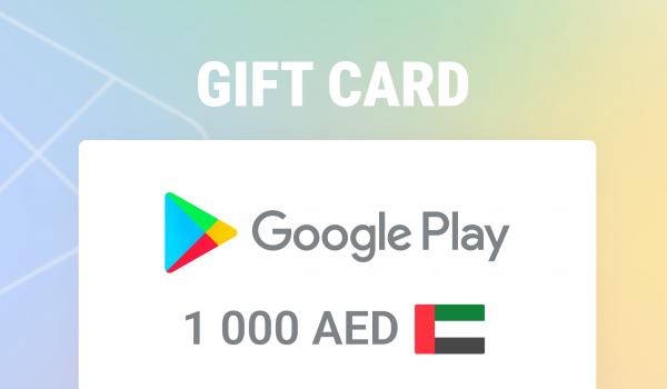 Google Play Gift Card 1000 AED