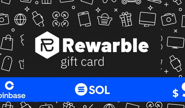 Rewarble Coinbase Gift Card SOL 9 USD