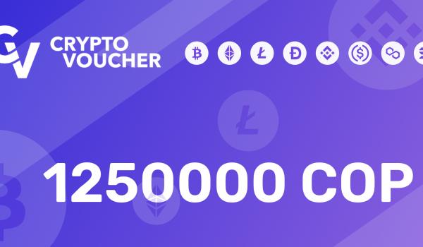 Crypto Voucher Gift Card 1250000 COP